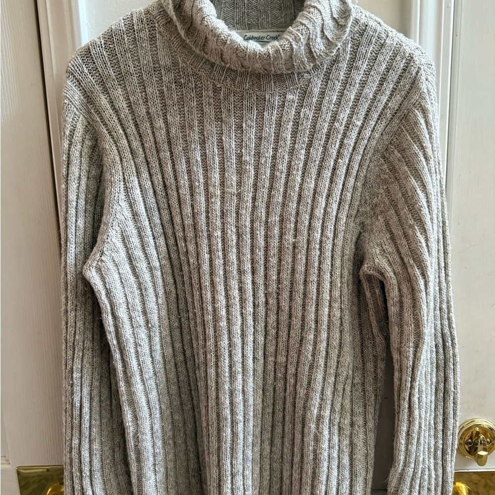 Cold water Creek Ribbed Turtleneck Sweater - Picture 5 of 9